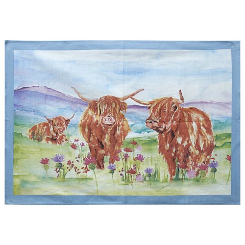Geschirrtuch highland kuh bunt - highland,