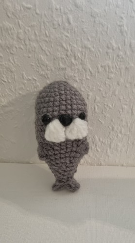 Robbe amigurumi handarbeit - robbe,