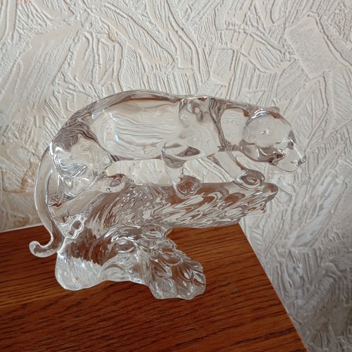 Bleikristall tier figur jaguar - tier-figur,