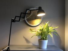 alte Telegraphen Scherenlampe