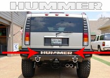 Hummer H2 Chrom Buchstaben