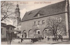 FRAUSTADT Am Röhrkasten belebt Kinder 21.3.1913 gelaufen Wschowa TOP-Erhaltung