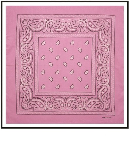 Bandana paisley pink - paisley, |