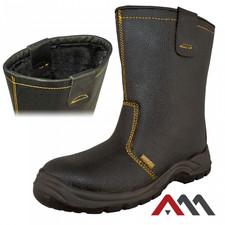 Arbeitsstiefel Winterschuhe BOPuOC SB E SR Warme Arbeitsschuhe Sicherheitsschuhe