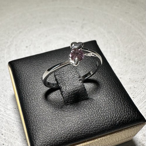 Ring versilbert zirkonia stein - ring,