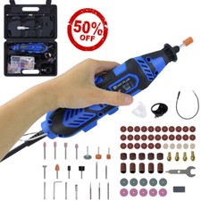 Elektrische Mini Bohrmaschine DrillX Gravurset Schleifset mit Zubehör 80-teilig