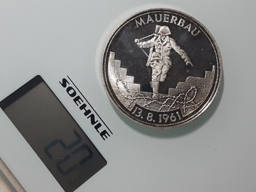 Versilbert-Silber-Medaille/Ber