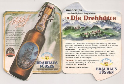 Bräuhaus füssen bierdeckel - füssen,