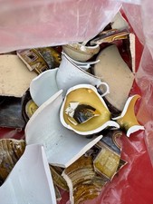 Porzellan Keramik Schrott Scherben Bastler Mosaik Relaxing #13784