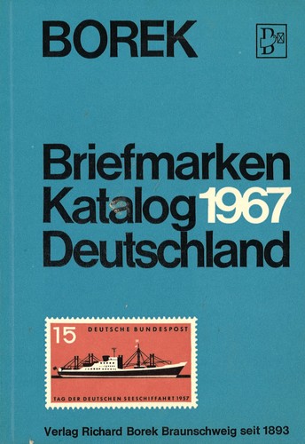 Borek katalog deutschland - katalog, 1967