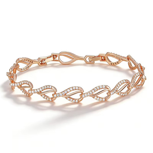 Armband roségold herz - roségold,