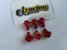 Schraubensatz 6x Gabelprotektor fork bolt passt an GasGas Ecf 250 21-23 Mcf rot