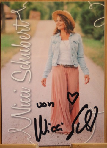 Nicci schubert orig autogramm - schubert,