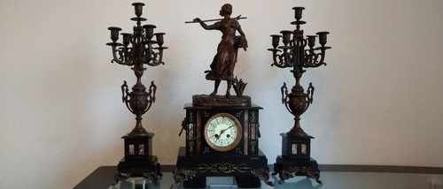 Antike prunkuhr kaminuhr mit - antike,