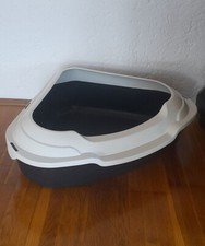 Katzentoilette XXL Katzenklo Ecktoilette Schalentoilette Katze Toilette Klo WC