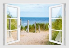 Wandtattoo fenster offenes - fenster, 3d