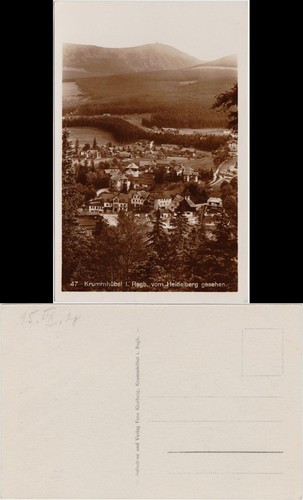 Postcard krummhübel karpacz - krummhübel,