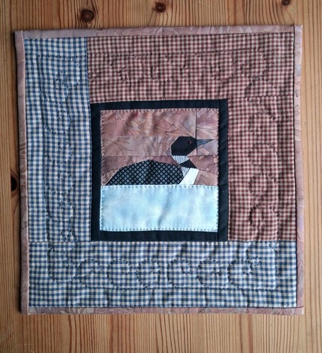 Loon patchworkdecke miniatur - loon, patchworkdecke,