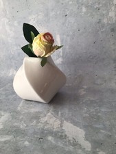 Vase Keramik Geometrisch Weiß Vase Modern Living White Vase Ceramic