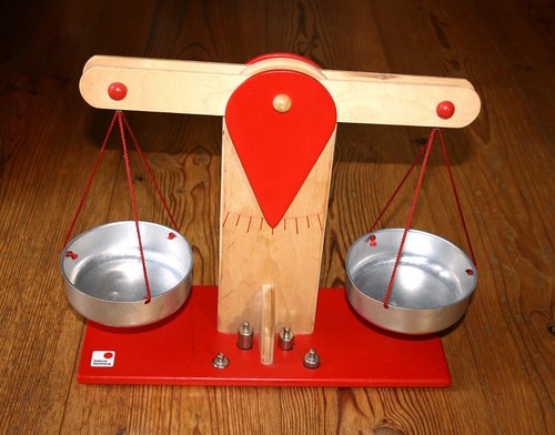 Selecta holz waage für - selecta, holz-waage