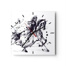 Modern Wanduhr 40x40cm Analog