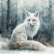 Wandbild Fuchs Polarfuchs