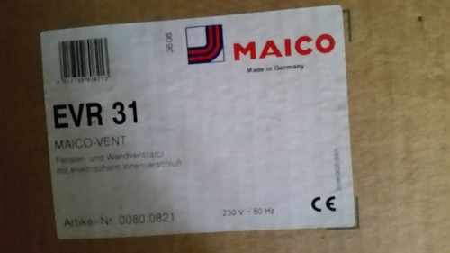 Maico ventilator evr - maico, ip20