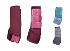 Softopren Gamaschen Fesselkopfgamaschen Berry HKM mit Glitzer NEU