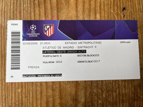 R31135 mint ticket atletico - r31135,
