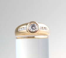 585er Goldring mit großem Diamant – 14K Luxus Schmuckstück