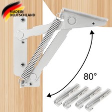 4 Stk Klappenbeschlag Klappenhalter Möbelbeschlag Klappenscharnier Scharnier 80°