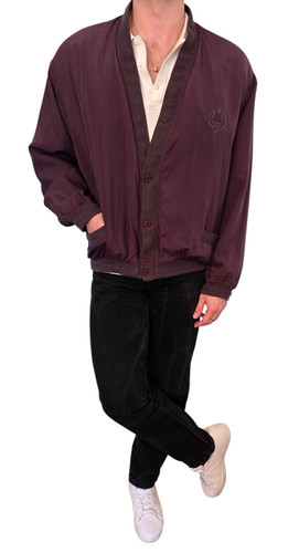 Yorn seidenblouson jacke - seidenblouson,