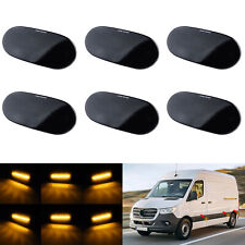 6x Schwarz LED Seitenblinker