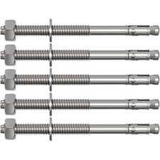 5x M12x200mm Schwerlastanker