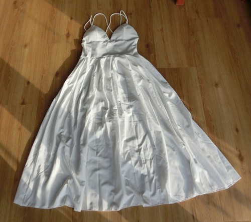 Weißes abendkleid mit offenem - weißes,