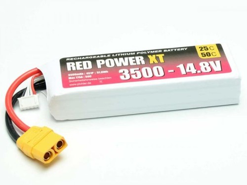 Lipo akku red power - xt,