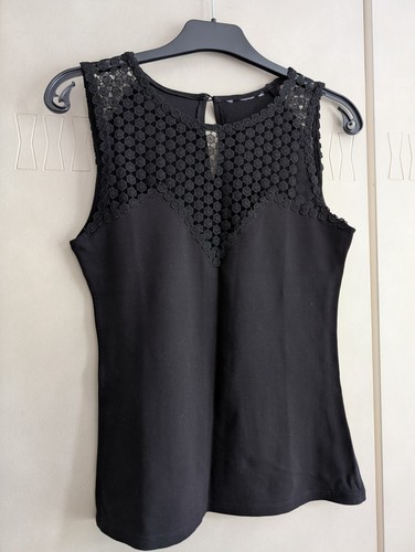 Festliches schwarzes top mit - festliches,