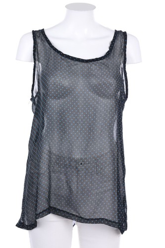 Label blouse top polka dots - no,