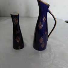 2 Vasen, echt kobaltblau, 21