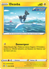 Pokemon TCG Karte - Elezeba 050/198 - Schaurige Herrschaft - Reverse - Holo