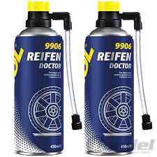 2x 450ml MANNOL REIFENDOKTOR REIFEN DOCTOR DICHTMITTEL PANNEN-HILFE REPARATUR