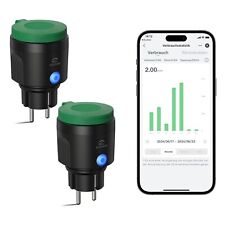 EIGHTREE WLAN 2er Pack Steckdose Outdoor IP44 Außensteckdose Wasserdicht Alexa