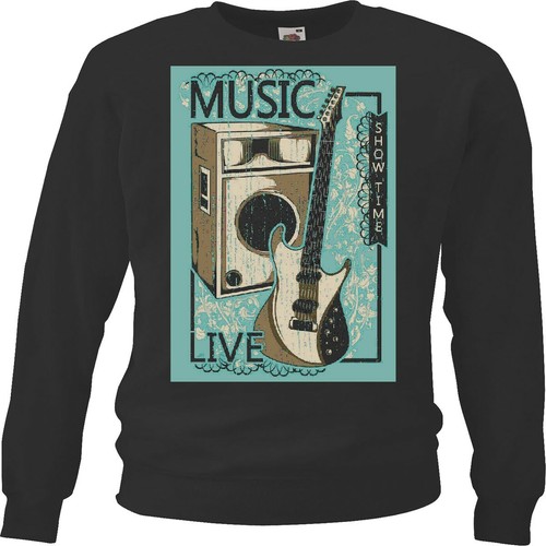 Sweatshirt show time gitarre - e,