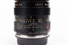 Leica R Leitz MACRO-Elmarit-R 1:2.8  60mm ROM Objektiv Leitax Canon EF Bajonett