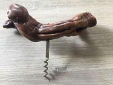 KORKENZIEHER AUS WURZELHOLZ # NEU + UNBENUTZT # SUPER STABIL # 20 CM GRIFF # 