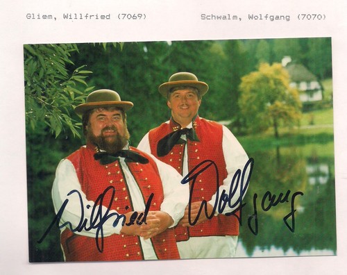 Autogramm wildecker - autogramm, "wildecker