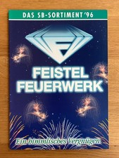 Alter FEISTEL Feuerwerk Katalog 1996 "SB Sortiment" 19 Seiten Pyro Silvester
