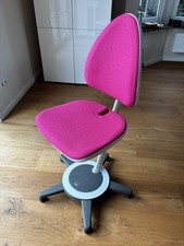 Moll Kinder Schreibtischstuhl Maximo Forte, Bezug Pink, Gestell weiss/grau