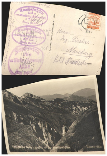 Schneealpe oetscher 1929 - oetscher, antik