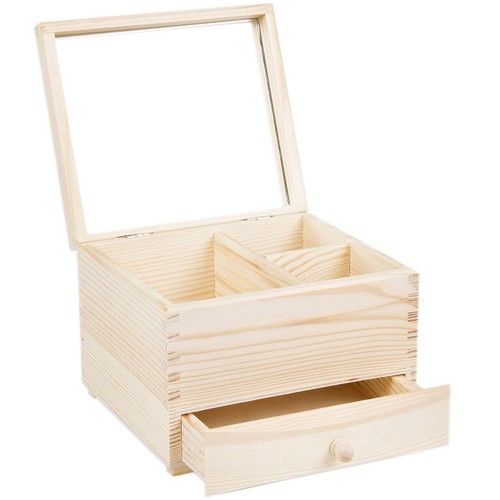Schmuckkasten holz natur - schmuckkasten,